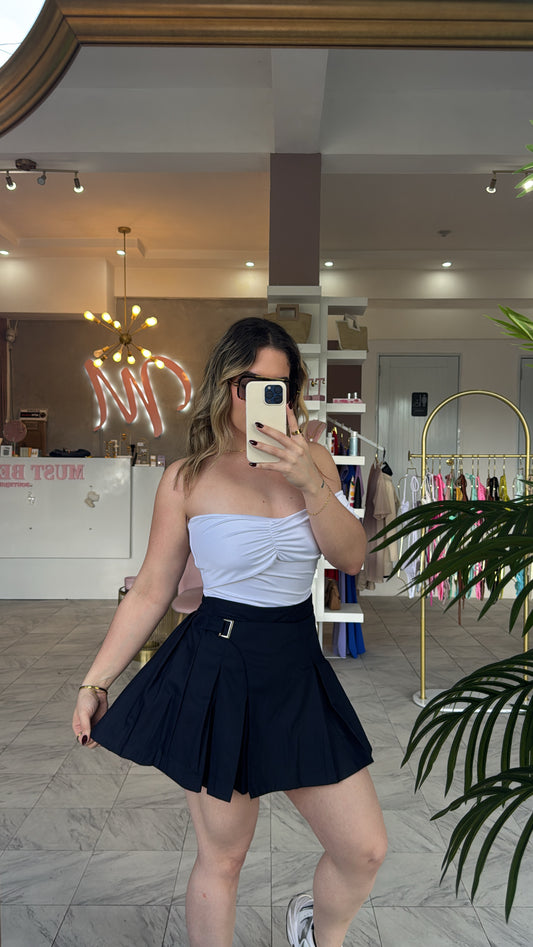 Navy skort