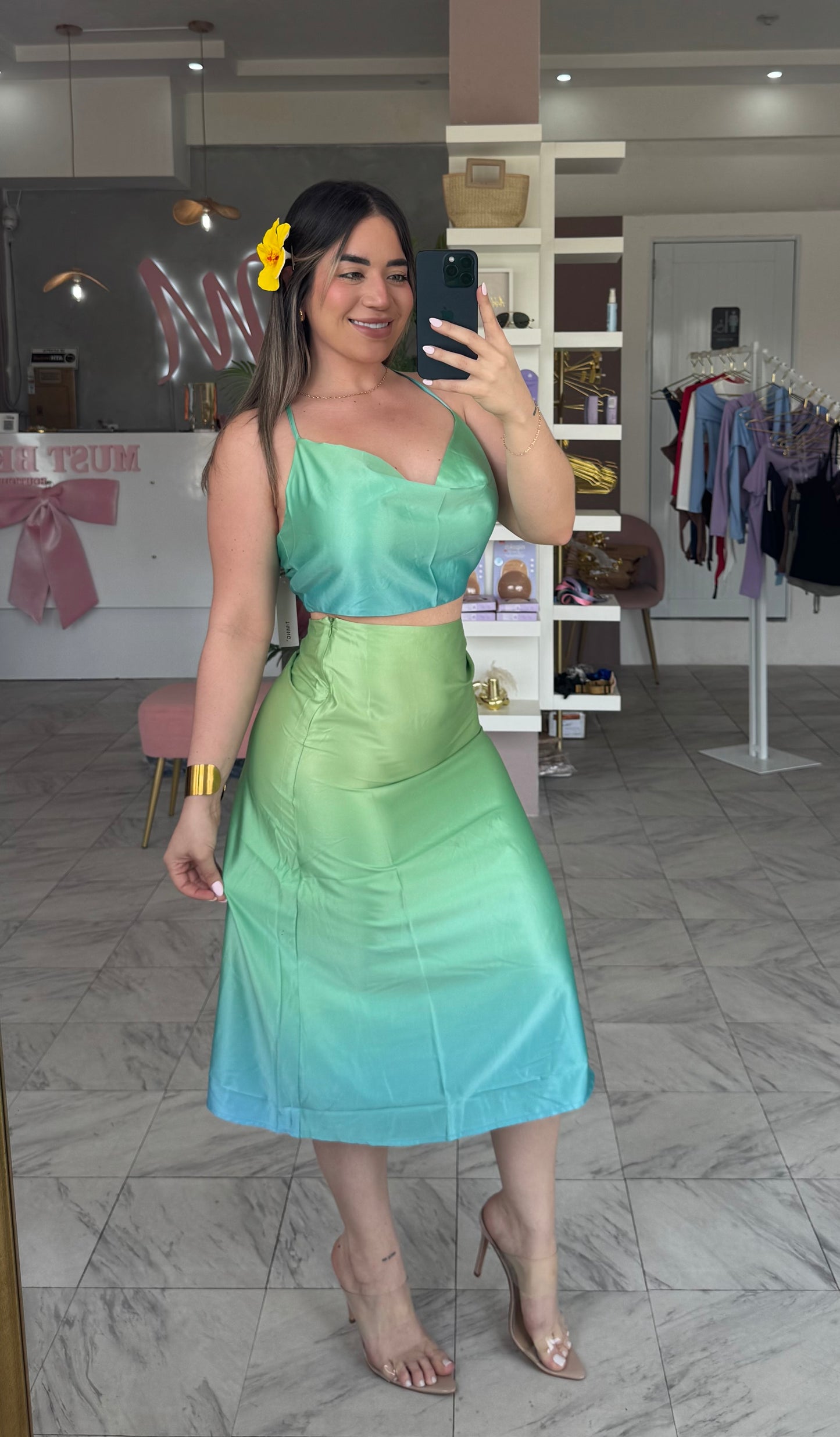 SATIN OCÉAN SET