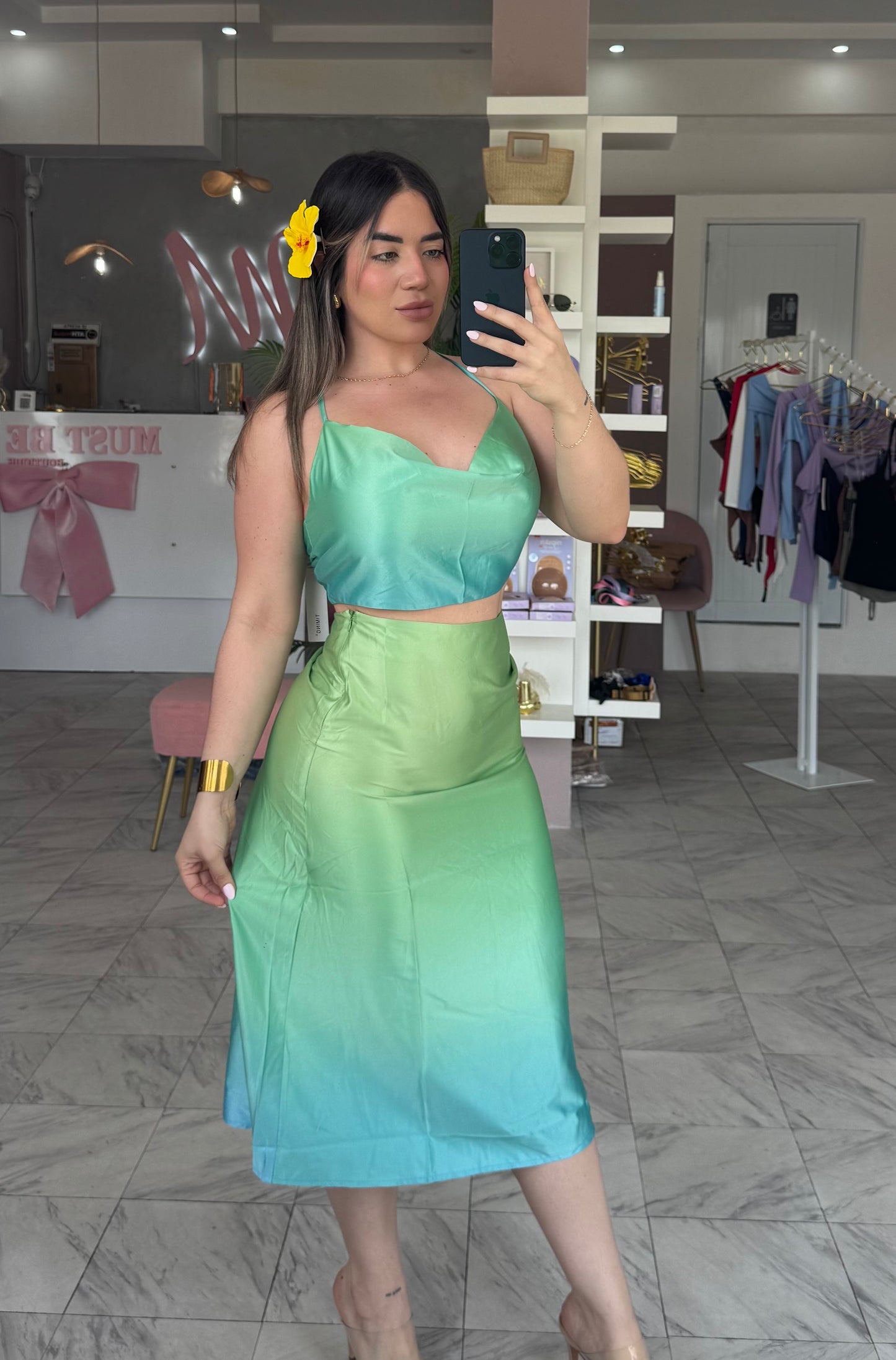SATIN OCÉAN SET