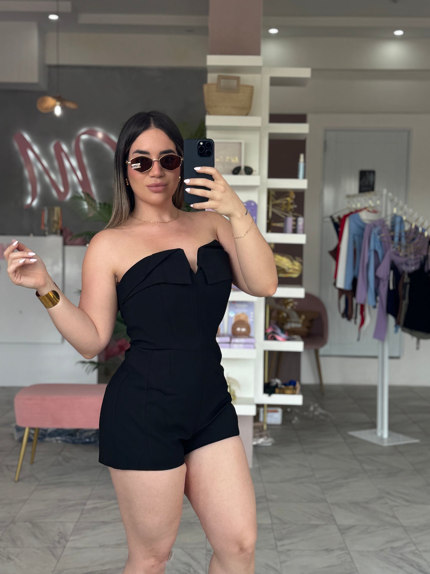 ELISA ROMPER BLCK