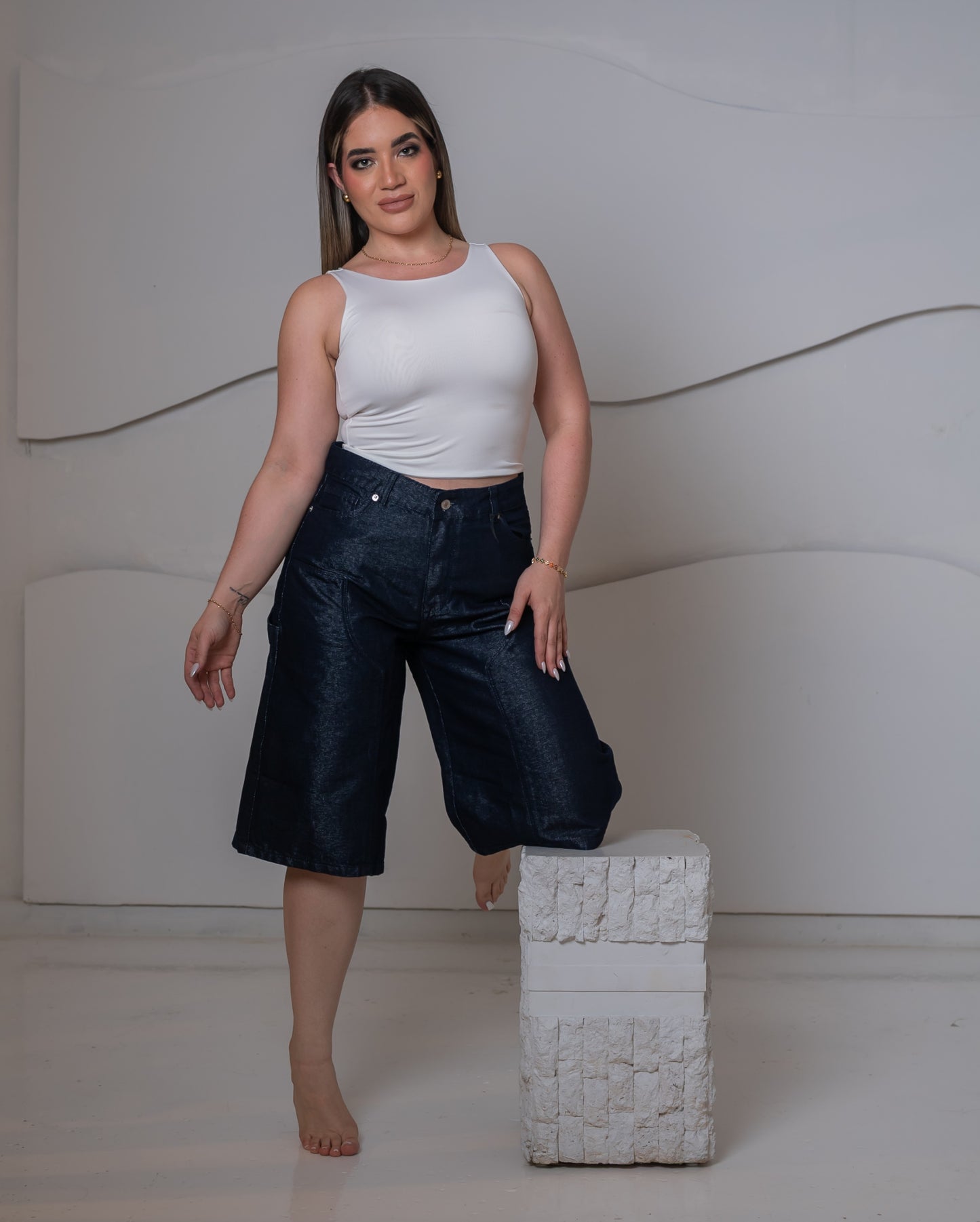 SHINY JORT BLUE