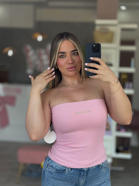 MUST CLUB PINK LETRAS GREEN