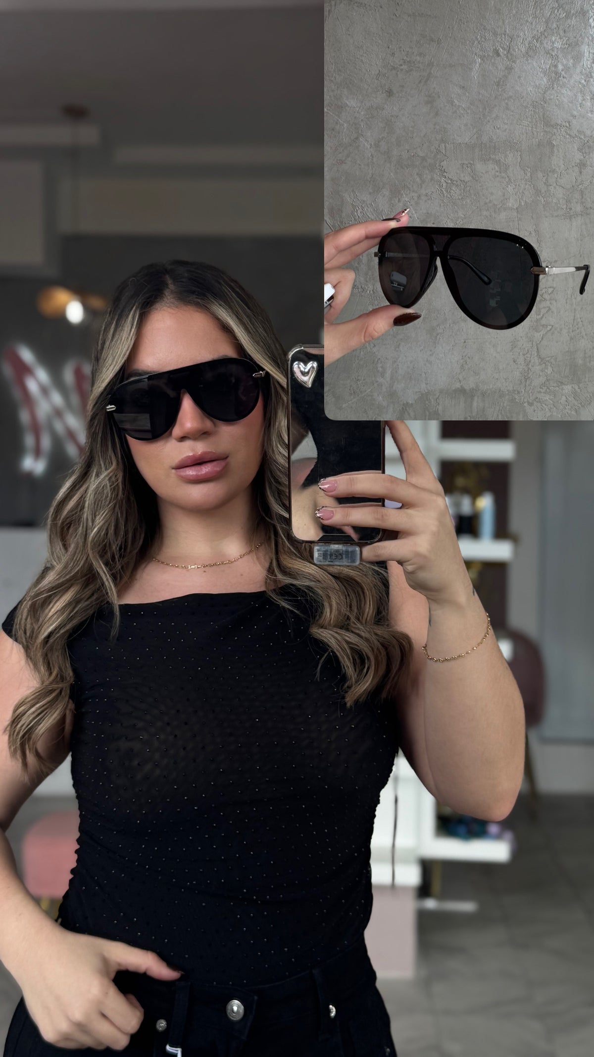 WHITNEY GAFAS BLCK + SILVER
