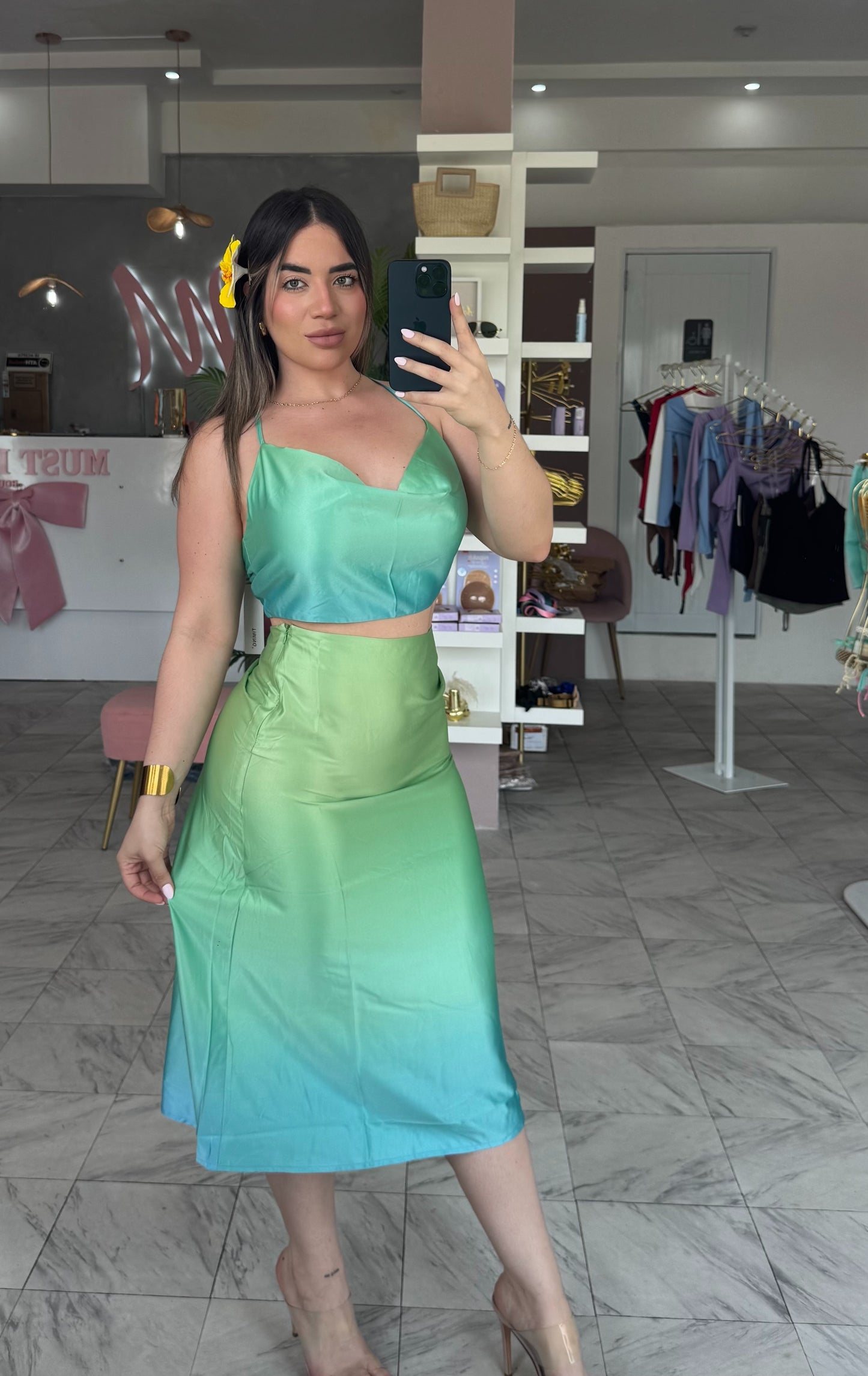 SATIN OCÉAN SET
